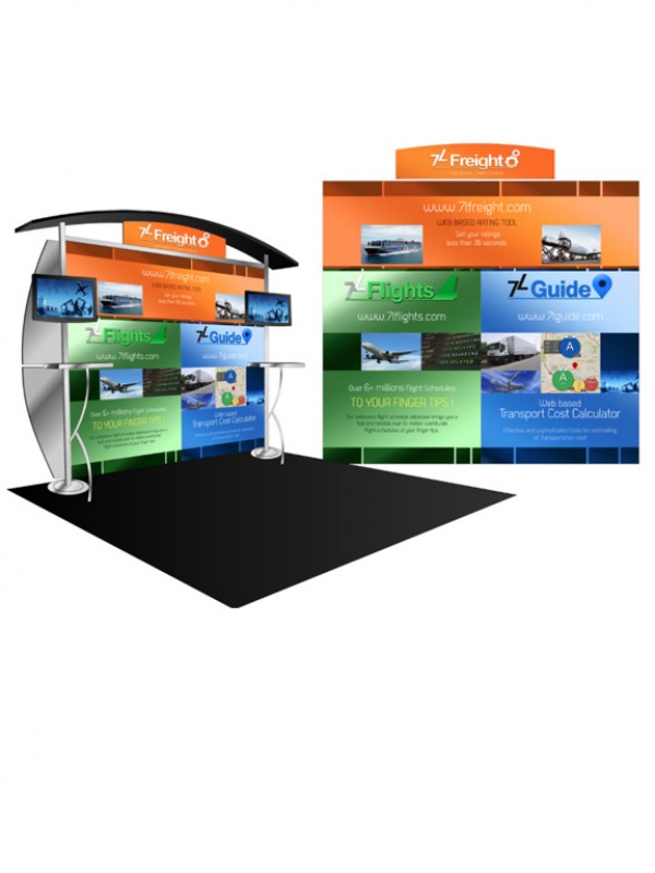 2 Sided Booth